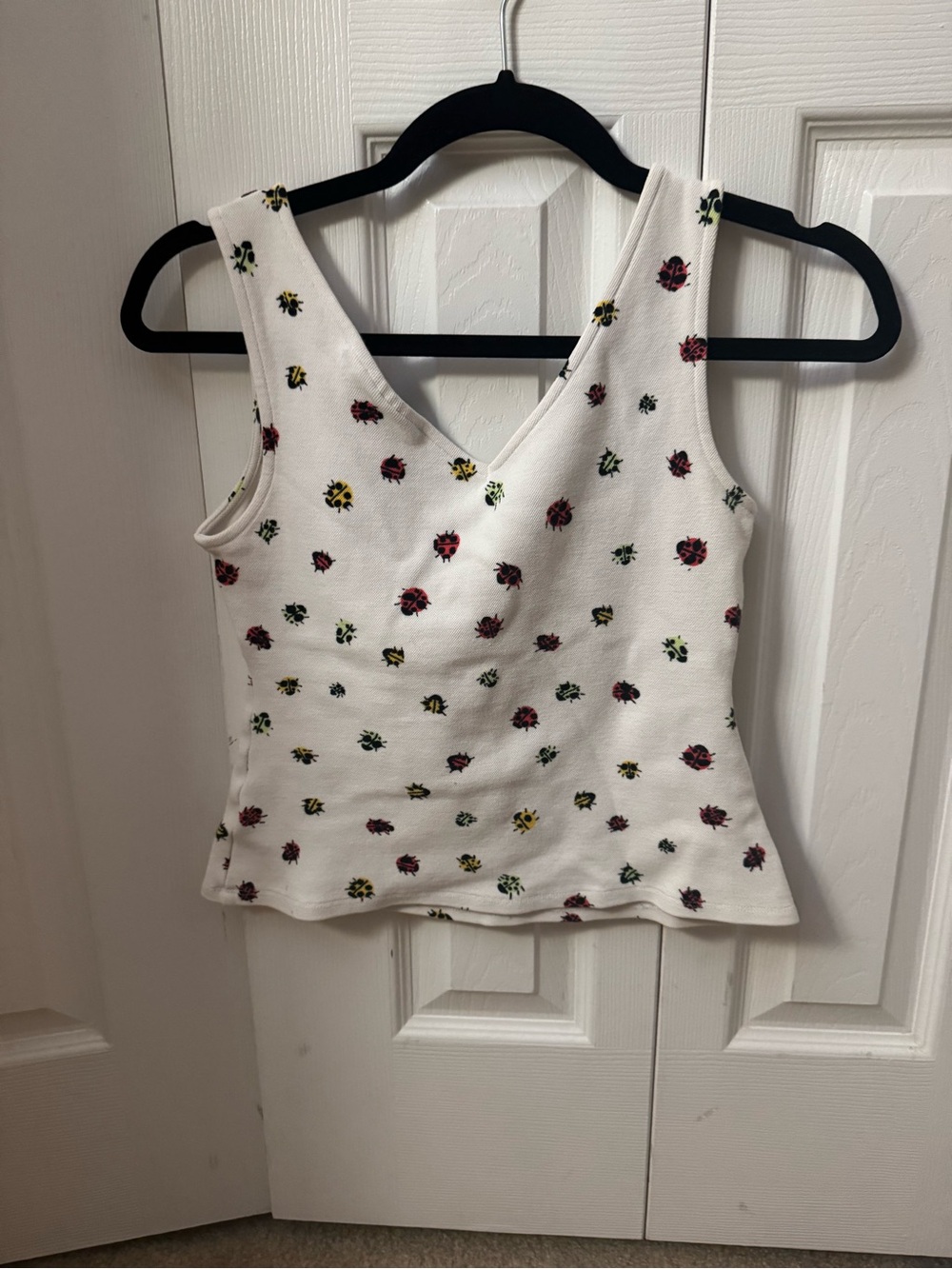 ModCloth Bug Print White Rani Top - Picture 7 of 7